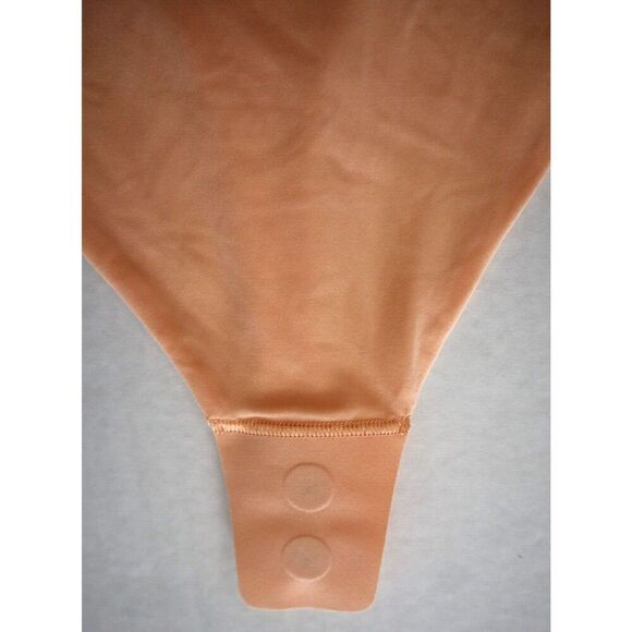 Lululemon Women's Sz M Peach Wundermost Nulu Square Neck Sleeveless Bodysuit - Picture 8 of 10